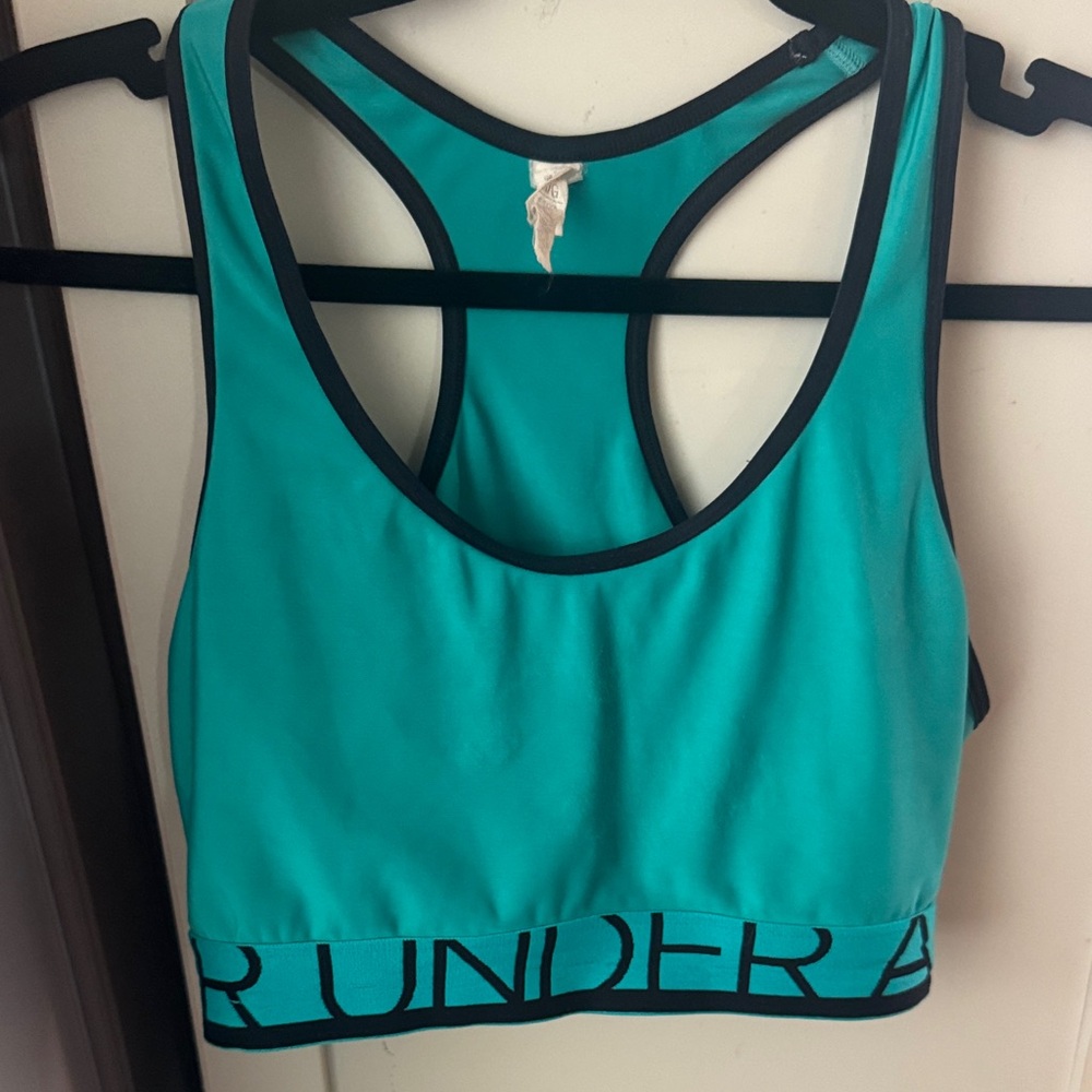 Under Armour Teal & Black Racerback Top